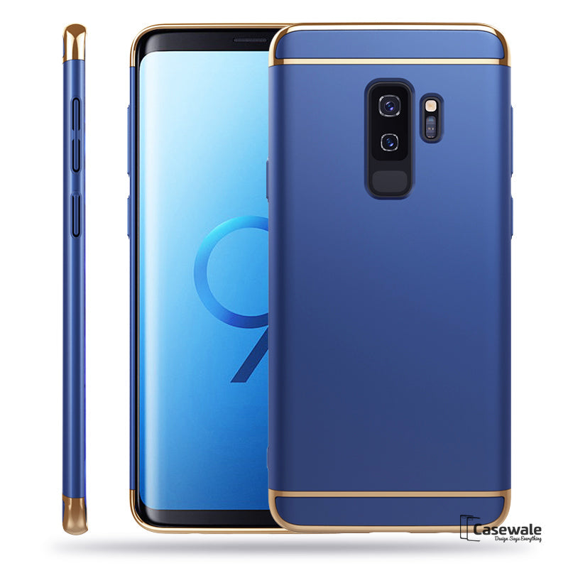 Galaxy S9/ S9 Plus Electroplating 3 in 1 Hard Back Case