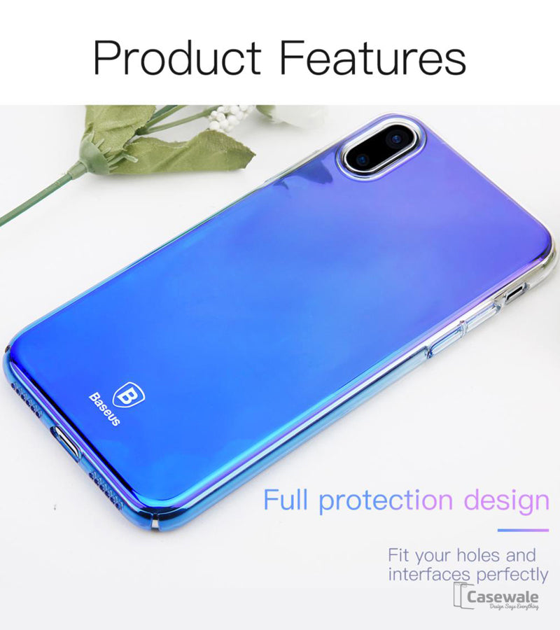 Luxury Aura Gradient Hard PC Case for iPhone X