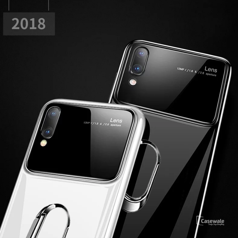 Luxury Mirror Effect Ring Bracket Case for VIVO V11 Pro