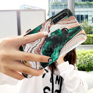 Glossy Agate Luxury Marble Case for Galaxy A9 2018