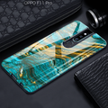 Luxury Artistic Marble Glass Case for Oppo F11 Pro