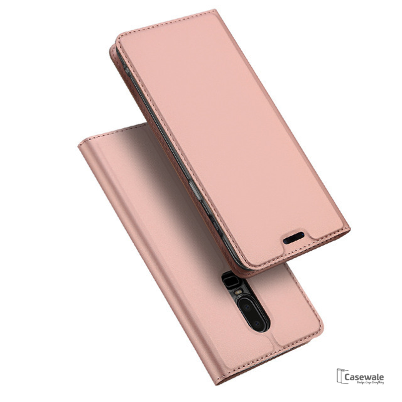 Luxury Leather Wallet Flip Case for OnePlus 6
