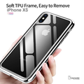 Luxury Crome Series 9H Glass Case for Apple iPhone XS