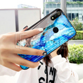 Luxury Artistic Marble Glass Case for Oppo Realme 3 Pro