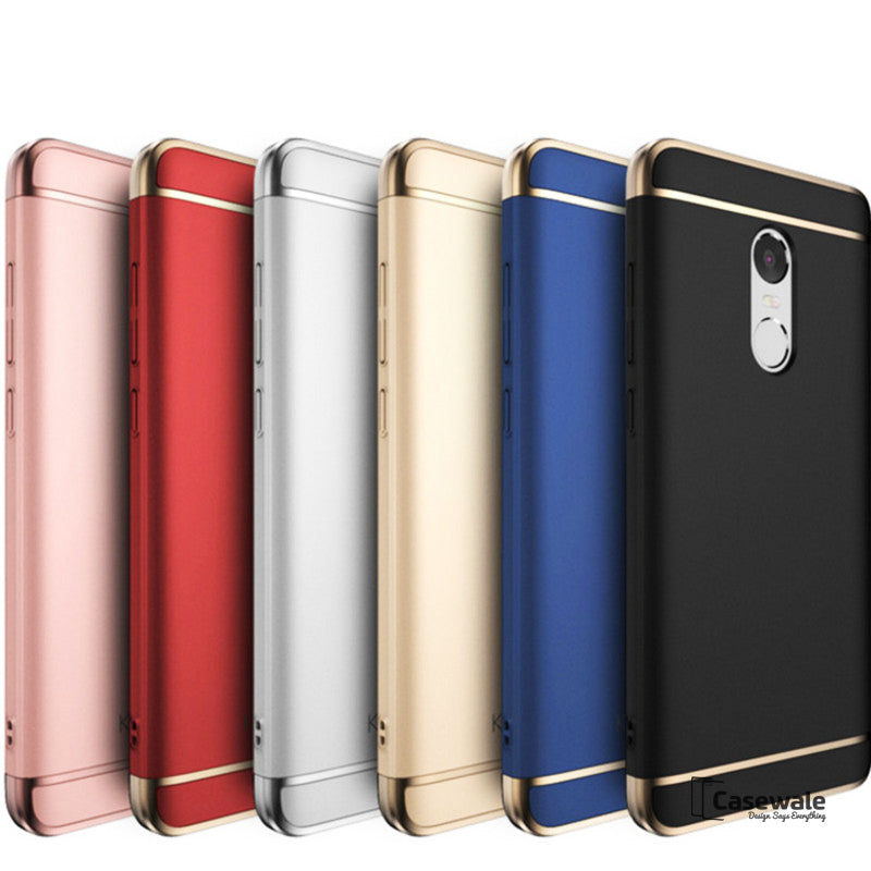 Luxury 3 in 1 Electroplating Case for Redmi Note 5