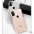 Luxury Geometric Diamond Transparent  Case for iPhone X