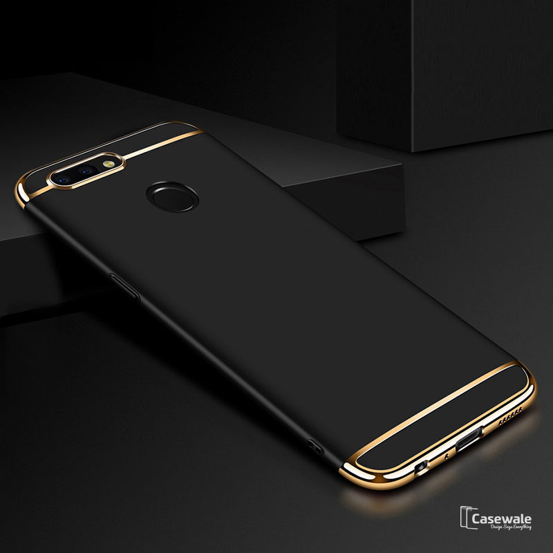 Luxury Electroplating 3 in 1 Case for OnePlus 5T