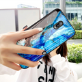 Luxury Artistic Marble Glass Case for OnePlus 6T