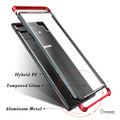 LUPHIE Aluminium Transparent Gorilla Glass Case for Galaxy Note 9