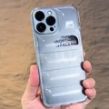 iPhone 14 Series Luxury North Face Puffer Phone Case