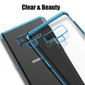 High-end Fashion Transparent Plated Phone Case for Galaxy Note 9