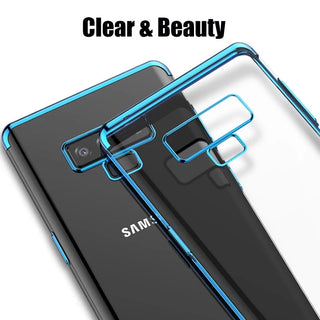 High-end Fashion Transparent Plated Phone Case for Galaxy Note 9