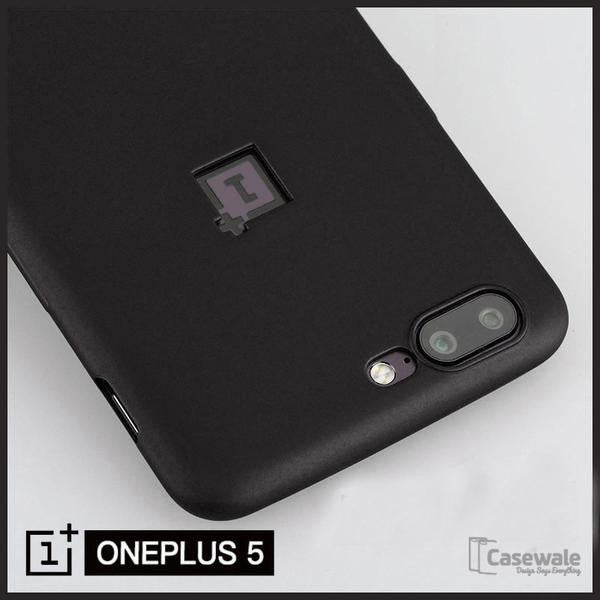 Oneplus 5 Logo Cut Ultra Thin Jet Black Hard Pc Case