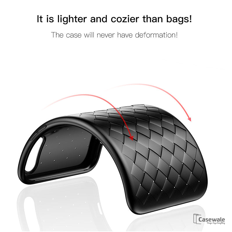 Luxury Grid Weaving Ultra Thin Protective Case for iPhone XS Max