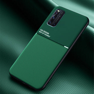IQS Design Soft Leather Texture Case with Magnetic Car Vent for Vivo V19