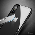 Luxury Black & Red Transparent Glass Case For iPhone X [Best Selling Case]