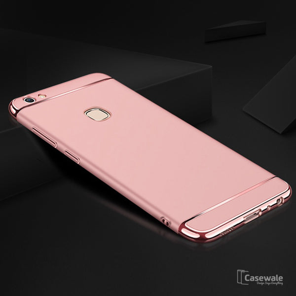 Luxury Electroplating 3 in 1 Case for Vivo V7/ V7 Plus
