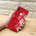Luxury Marble Pattern Tempered Glass Case for Redmi Y2