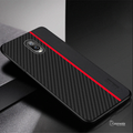 Original CENMASO Carbon Fiber PU Leather Case For OnePlus 6 / 6T