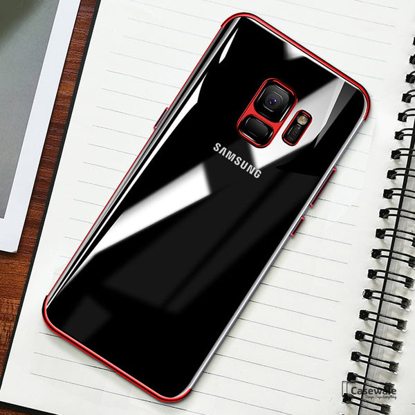 Galaxy S9/S9 Plus High-end Fashion Transparent Plated Phone Case