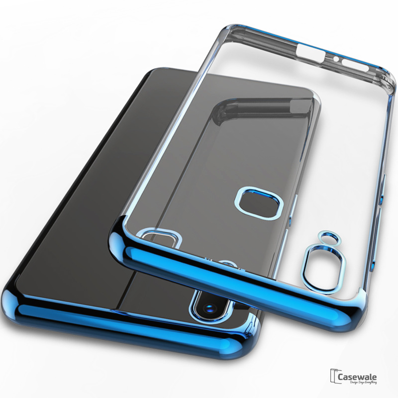 High-end Fashion Transparent Plated Case for Vivo V9