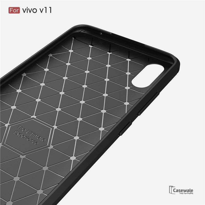 Luxury Auto Focus Leather Texture Case For Vivo V11