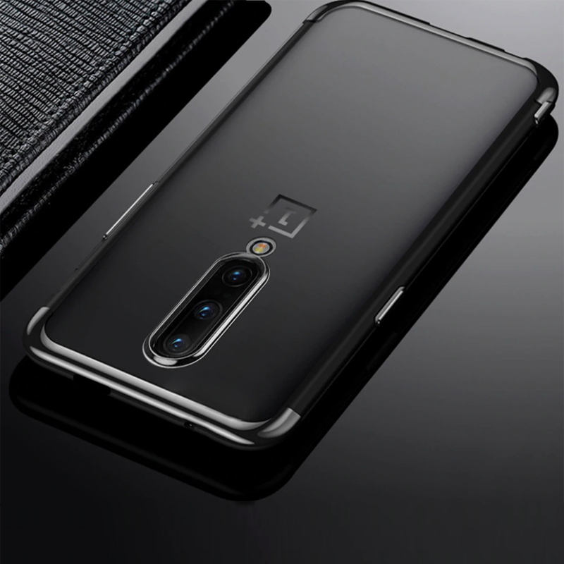 Luxury High-end Fashion Transparent Plated Case for OnePlus 7 Pro