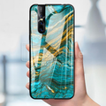 Luxury Artistic Marble Glass Case for Vivo V15 Pro