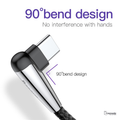 Baseus 90 Degree Lighting USB Type C Cable For Samsung