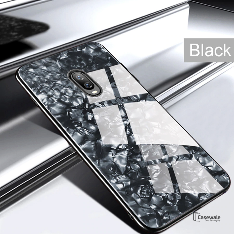 Luxury Marble Pattern Glass Phone Case for OnePlus 6T