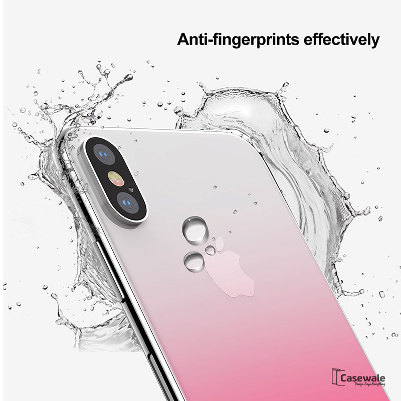iPhone X 9H Gradient Back Tempered Glass
