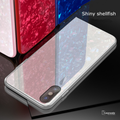 Luxury Marble Pattern Tempered Glass Case For Apple iPhone X