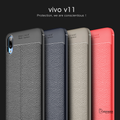Luxury Auto Focus Leather Texture Case For Vivo V11 Pro