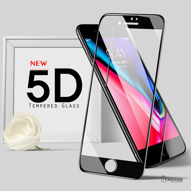 iPhone 7/ 7 Plus 5D Round Curved Edge Tempered Glass Protector