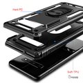 Luxury Armor Car Holder Ring Soft Case for Galaxy S10/ S10 Plus