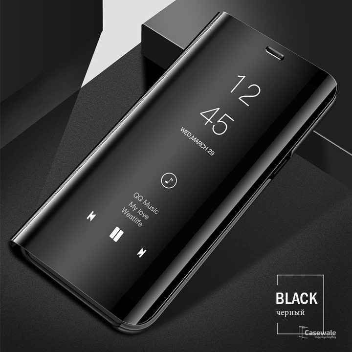 Mirror Clear View Touch Flip Case for Galaxy S10/ S10 Plus [Non-Sensor]