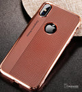 Luxury Plating Ultra Thin Hollow PC Case for Apple iPhone X