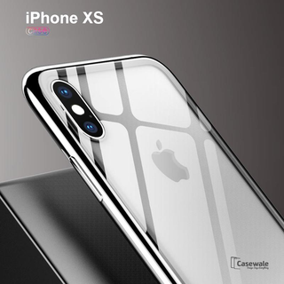 Luxury Crome Series 9H Glass Case for Apple iPhone XS