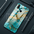 Luxury Artistic Marble Glass Case for Oppo Realme 3 Pro