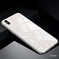 Luxury Marble Pattern Tempered Glass Case For Apple iPhone X