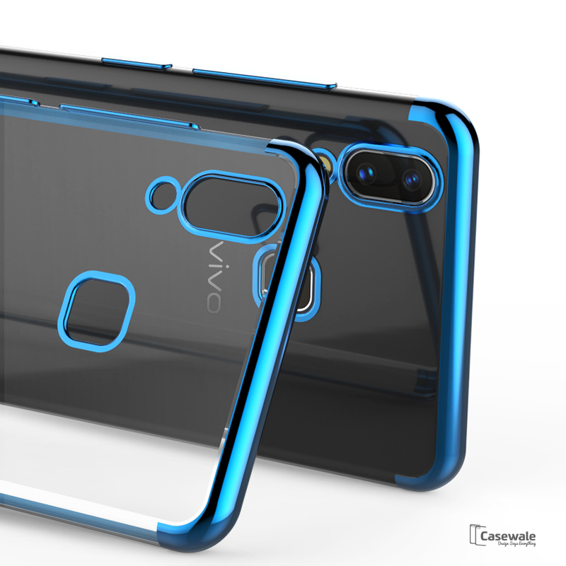 High-end Fashion Transparent Plated Case for Vivo V9