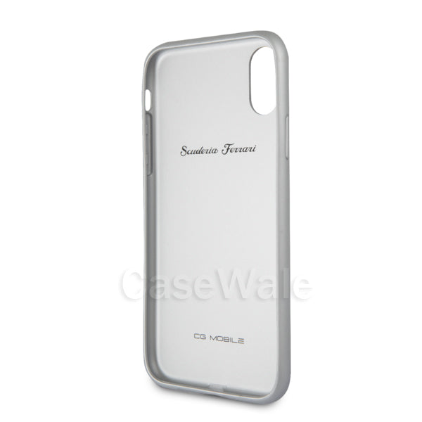 Ferrari Heritage Aluminium V Stripe Hard Case for iPhone X