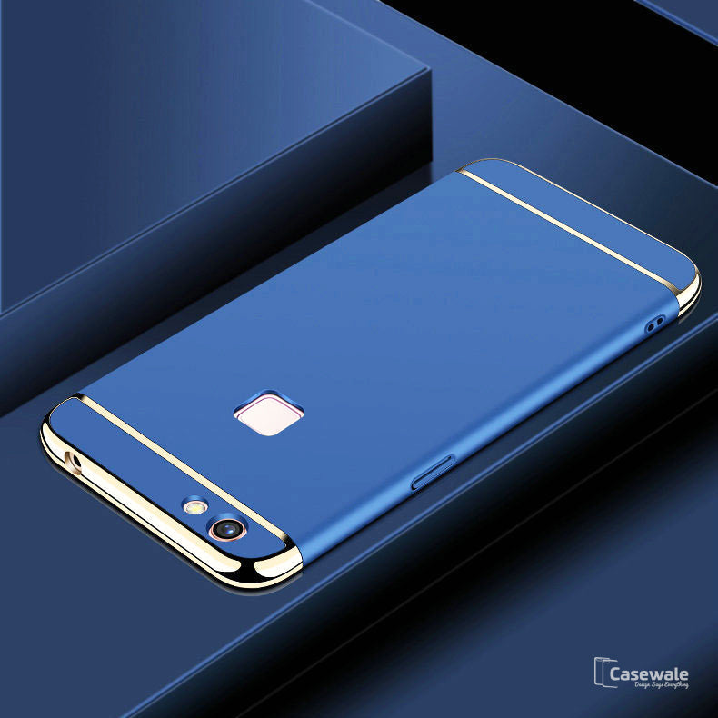 Luxury Electroplating 3 in 1 Case for Vivo V7/ V7 Plus