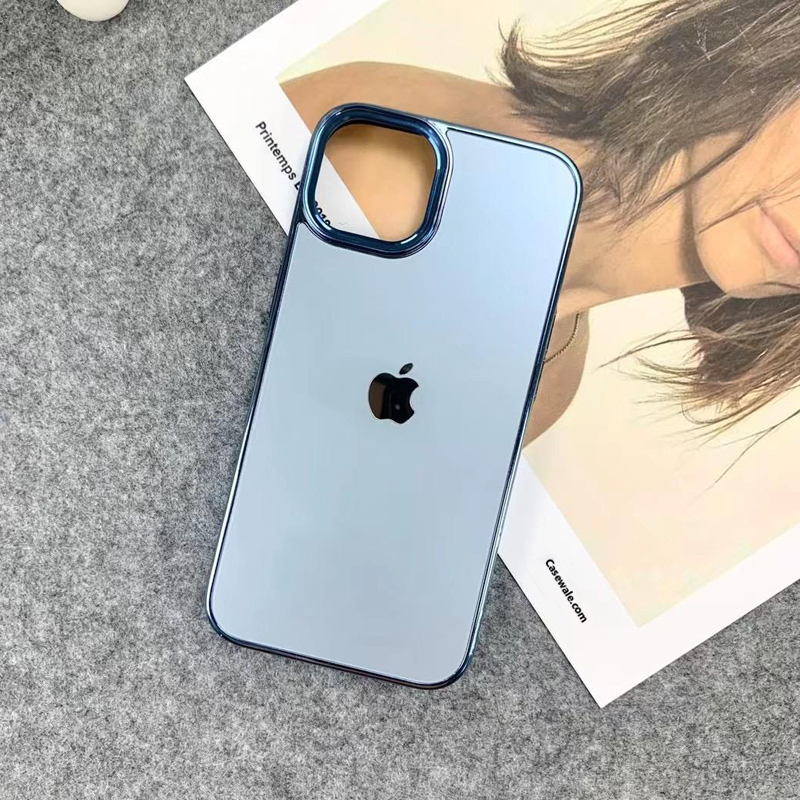 iPhone 14 Series Matte Chrome Phone Case with Camera Protection
