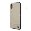 BMW Genuine Leather Case With Logo Imprint For iPhone X