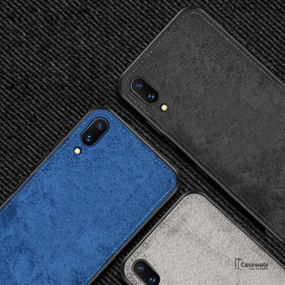 Luxury Cloth Canvas Texture Fabric Case