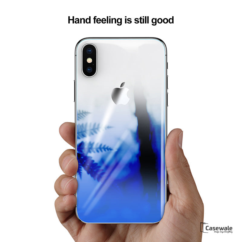 iPhone X 9H Gradient Back Tempered Glass