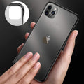 Luxury Frameless Semi Transparent Ring Finger Case for iPhone 11 Series