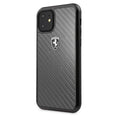 Ferrari Heritage Real Carbon Fiber Hard Case for iPhone 11 Series