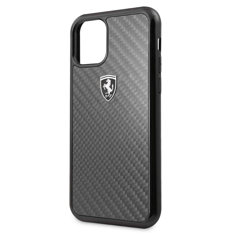 Ferrari Heritage Real Carbon Fiber Hard Case for iPhone 11 Series